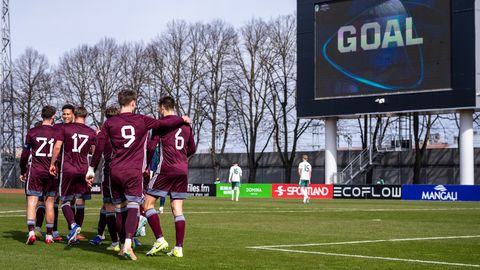Latvijas U-21 futbolisti EČ kvalifikācijas mačā izvirzās vadībā, taču piedzīvo zaudējumu
