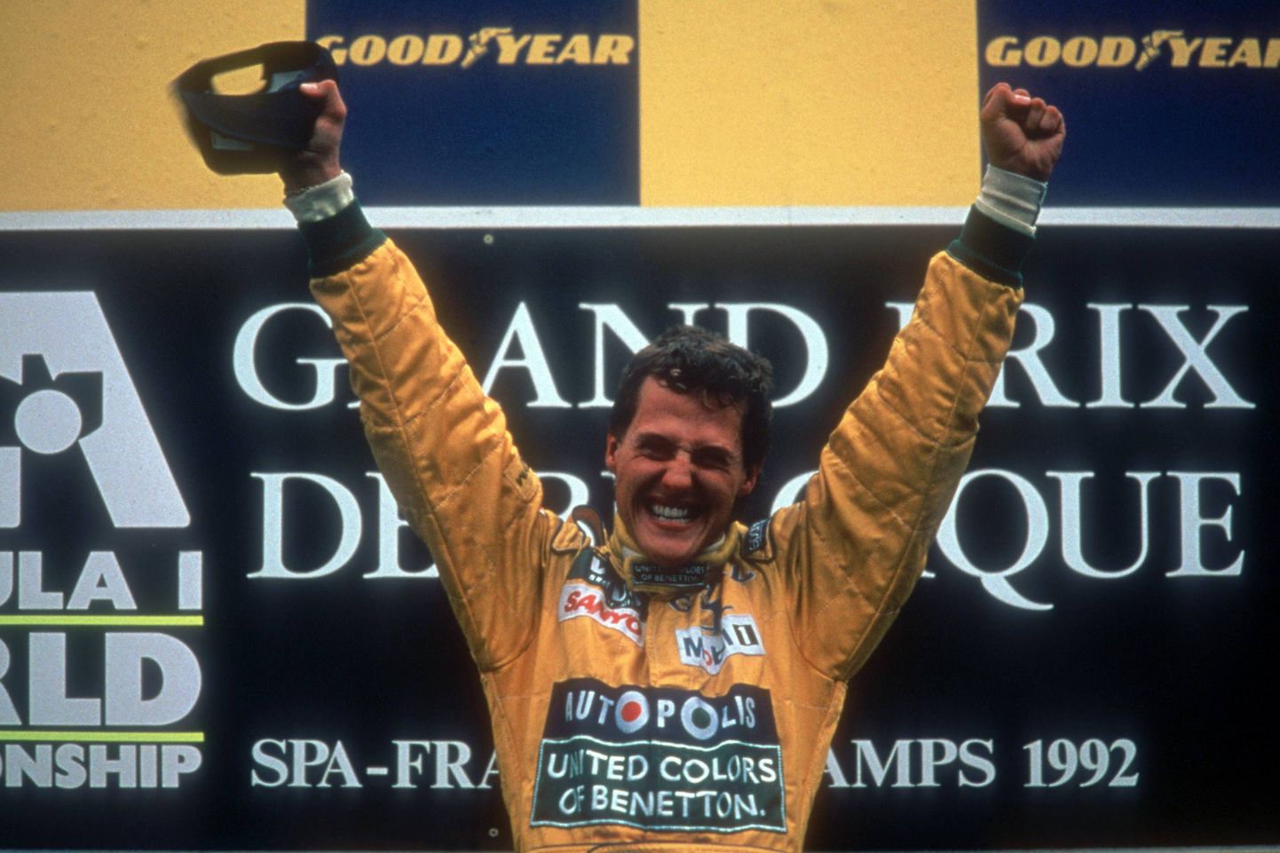 Michael Schumacher tõusis 25 aastat tagasi esimest korda poodiumi kõrgeimale astmele.