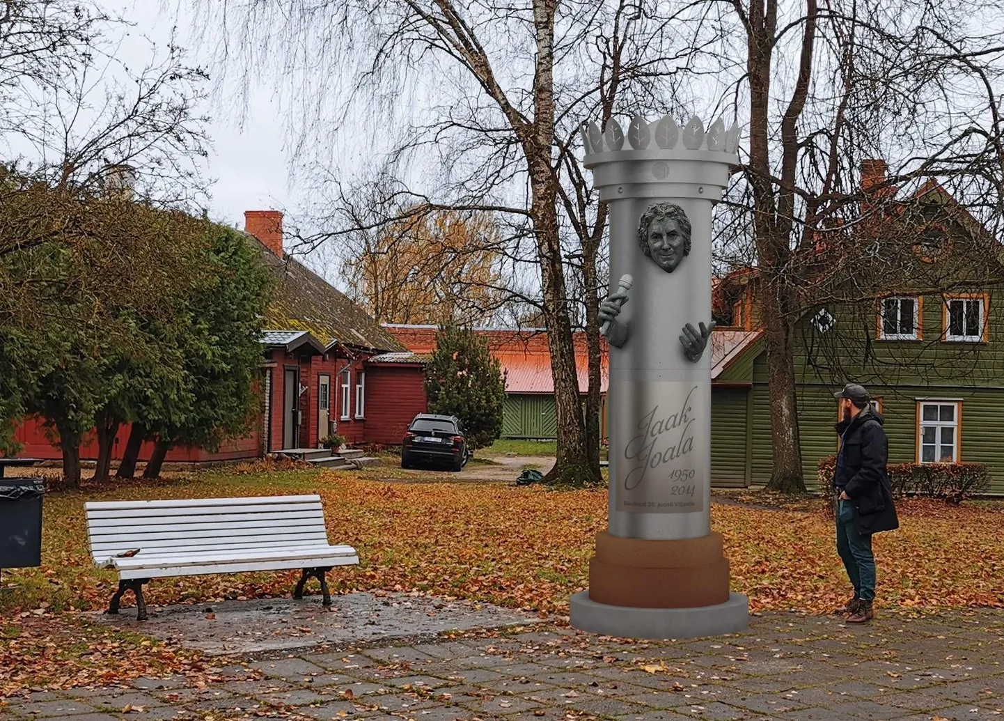 Jaak Joalale pühendatud skulptuuri asukohta on Posti tänava pargis muudetud ning nüüd kavandatakse seda algsega võrreldes teisele poole kõnniteed.