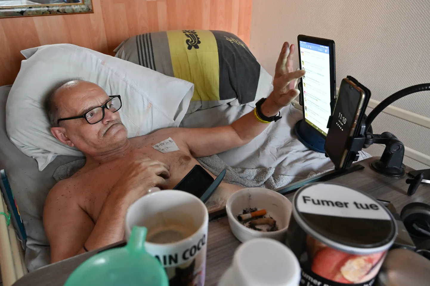 Alain Cocq põeb haruldast geneetilist haigust, mille tulemusel kleepuvad ta arterite seinad kokku.