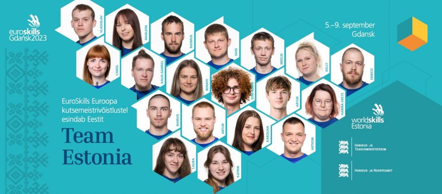 Eesti saadab tänavu EuroSkillsile 19 noort