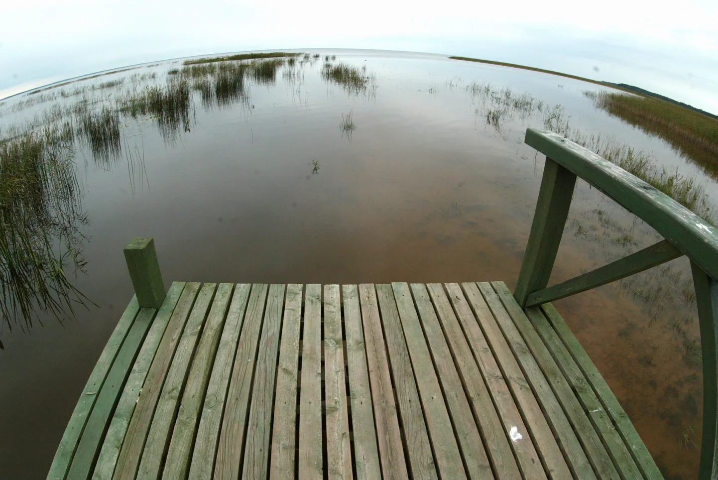 Võrtsjärv vihmase suve lõpul