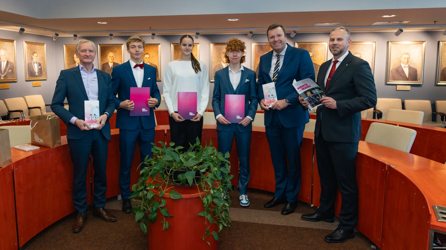 Kolm gümnaasiuminoort pälvisid TalTechi õppetoetuse
