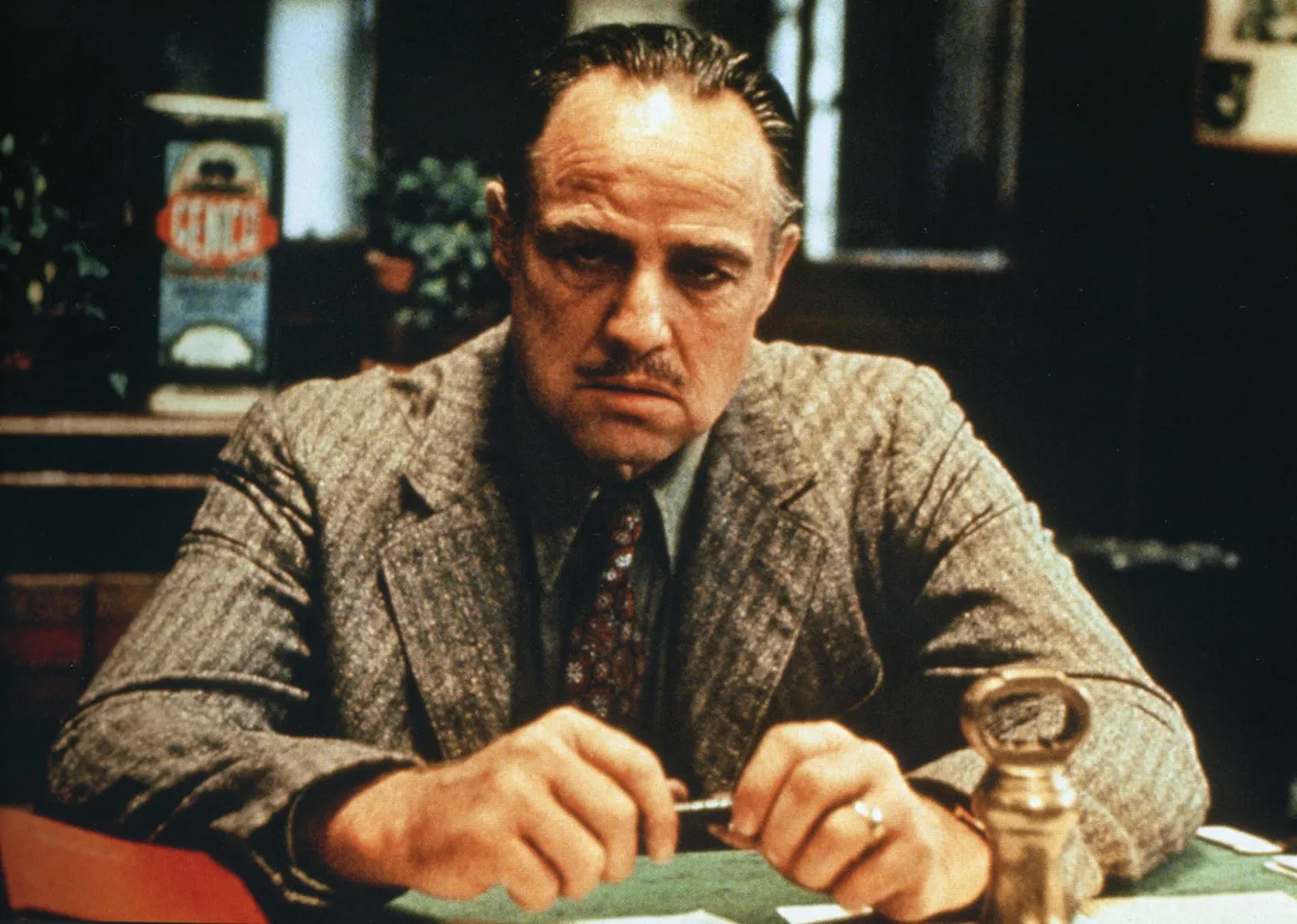 Marlon Brando kui Vito Corleone filmis «Ristiisa» (1972).