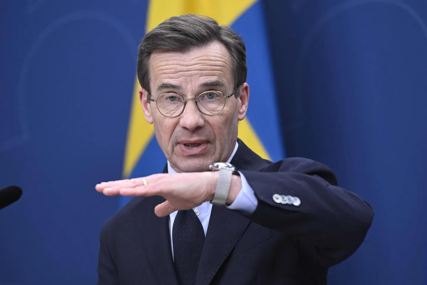 Rootsi peaminister Ulf Kristersson.