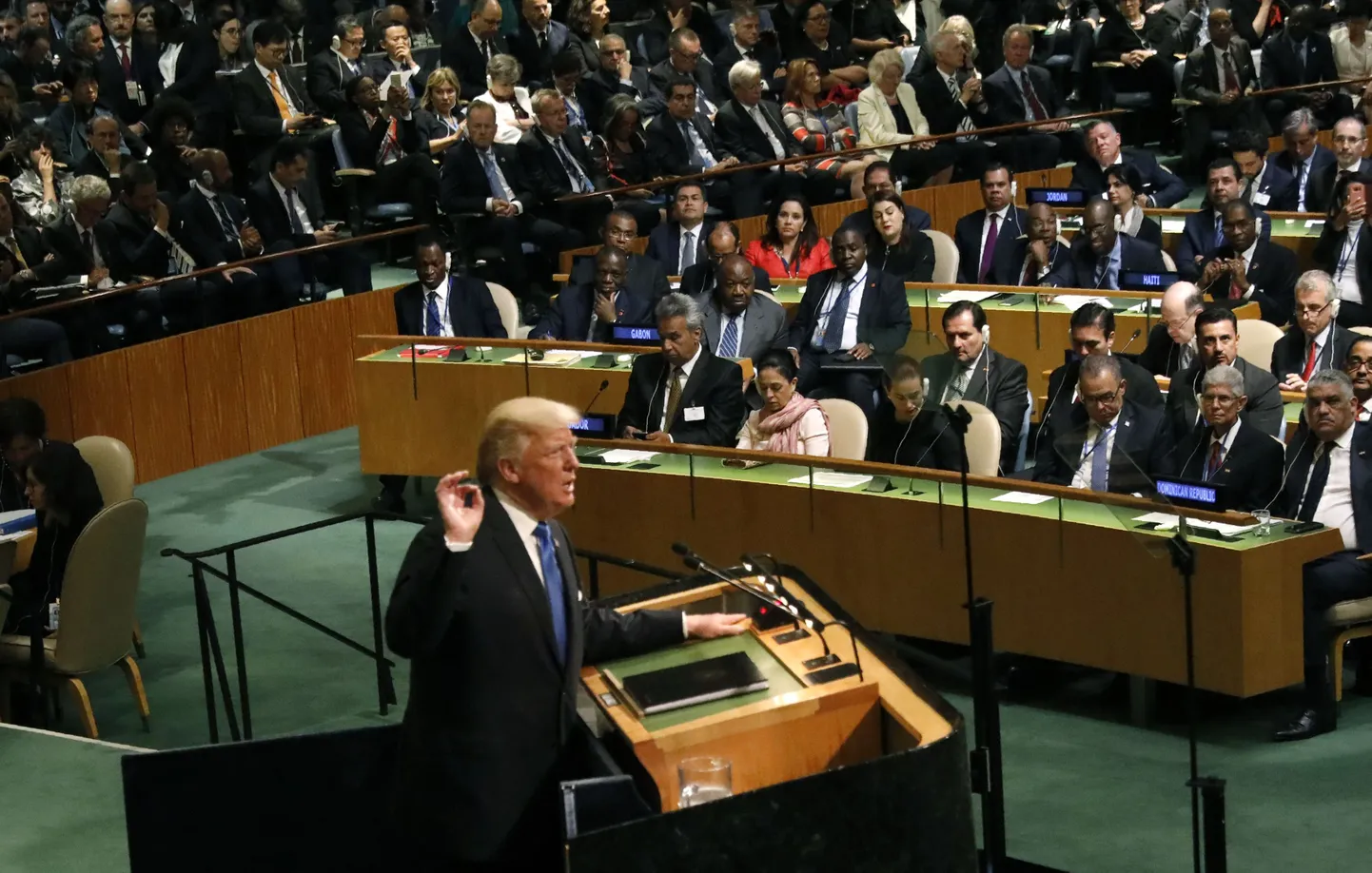 Donald Trump peab kõnet 72. ÜRO peaassambleel.