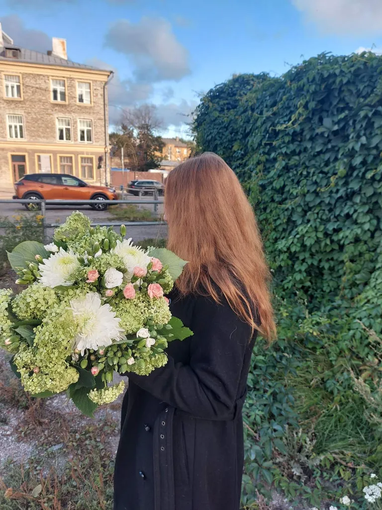 Букет, который Галина сделала для дочери на 1 сентября.