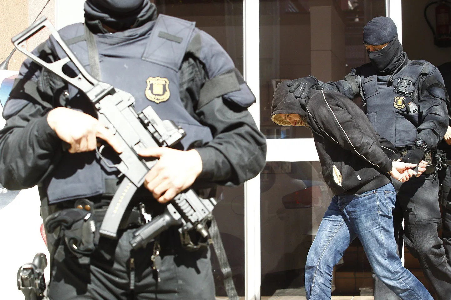 Arvatava islamivõitleja vahistamine kolmapäeval Sabadellis.