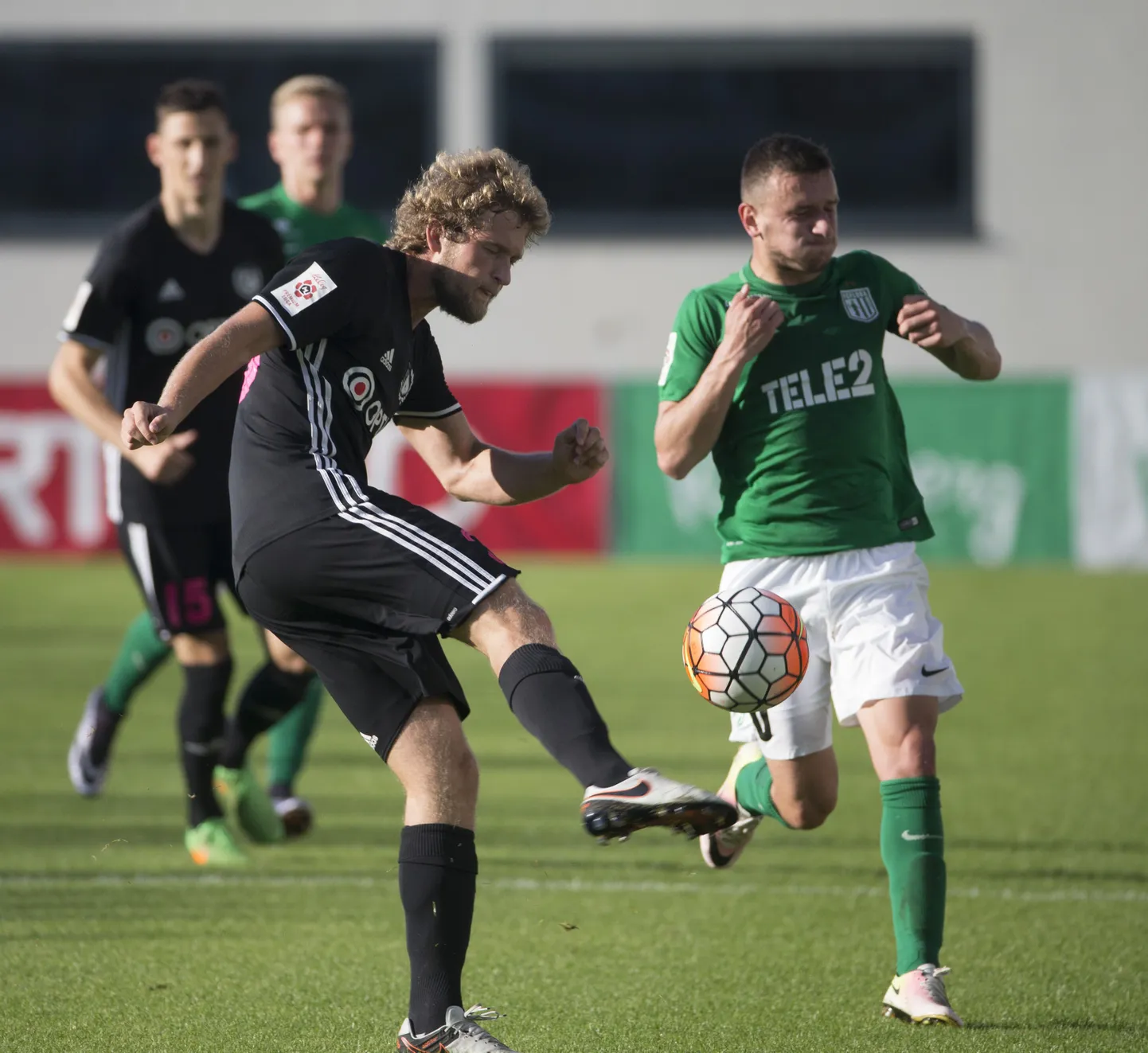 Flora vs Kalju. Karl Mööl ja Maksim Gussev.