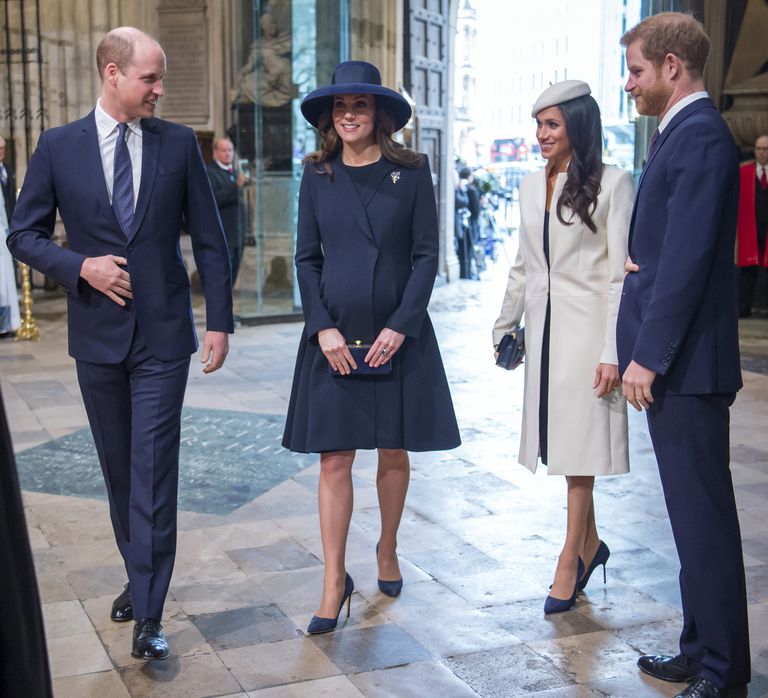 Vasakult alates: prints William, hertsoginna Catherine, hertsoginna Meghan ja prints Harry