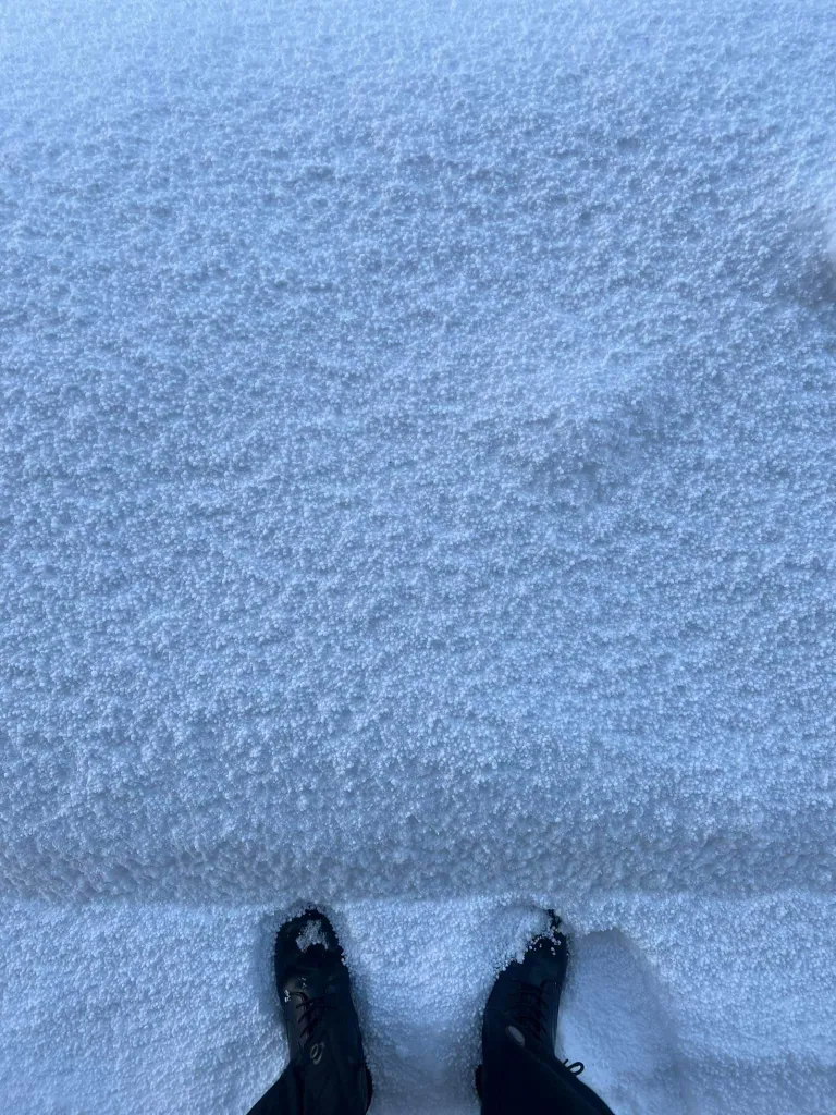 Снег в Вильянди.