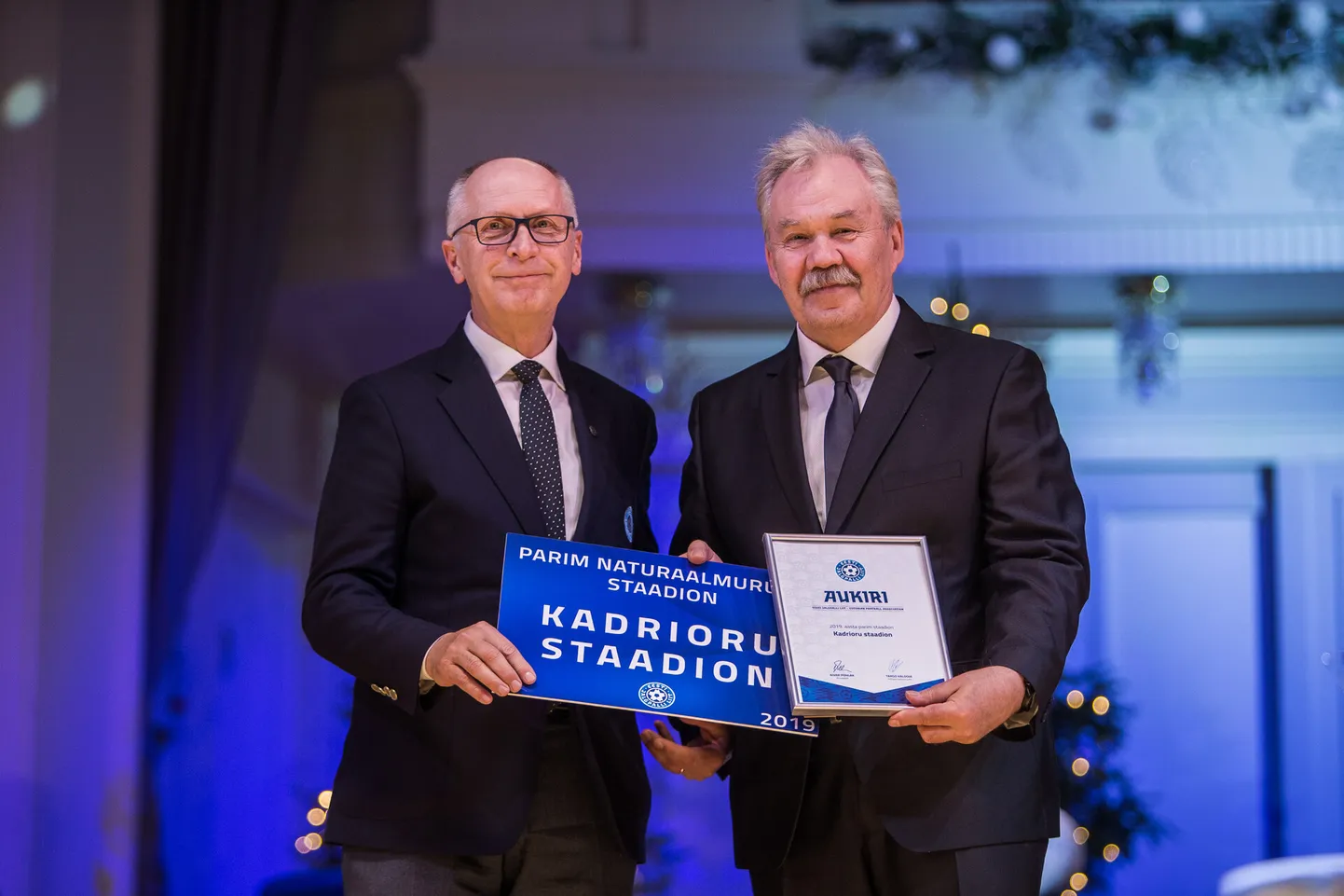 EJLi peadirektor Tõnu Sirel ja Kadrioru staadioni direktor Olavi Sikka