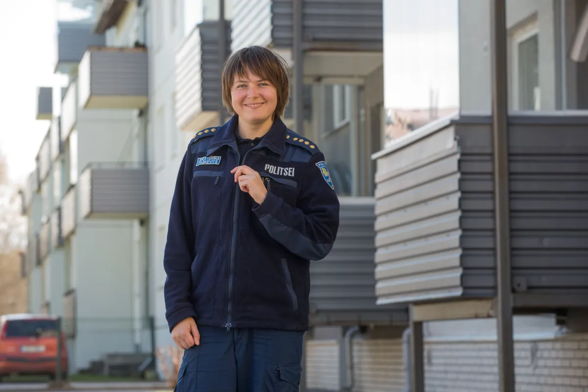 Kalamaja, Kelmiküla ja Karjamaa piirkonnapolitseinik Jekaterina Paškevitš. Foto: Tairo Lutter