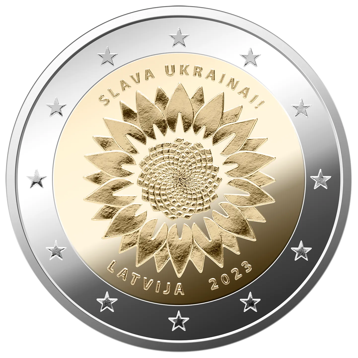 Памятная монета "Подсолнух для Украины"
