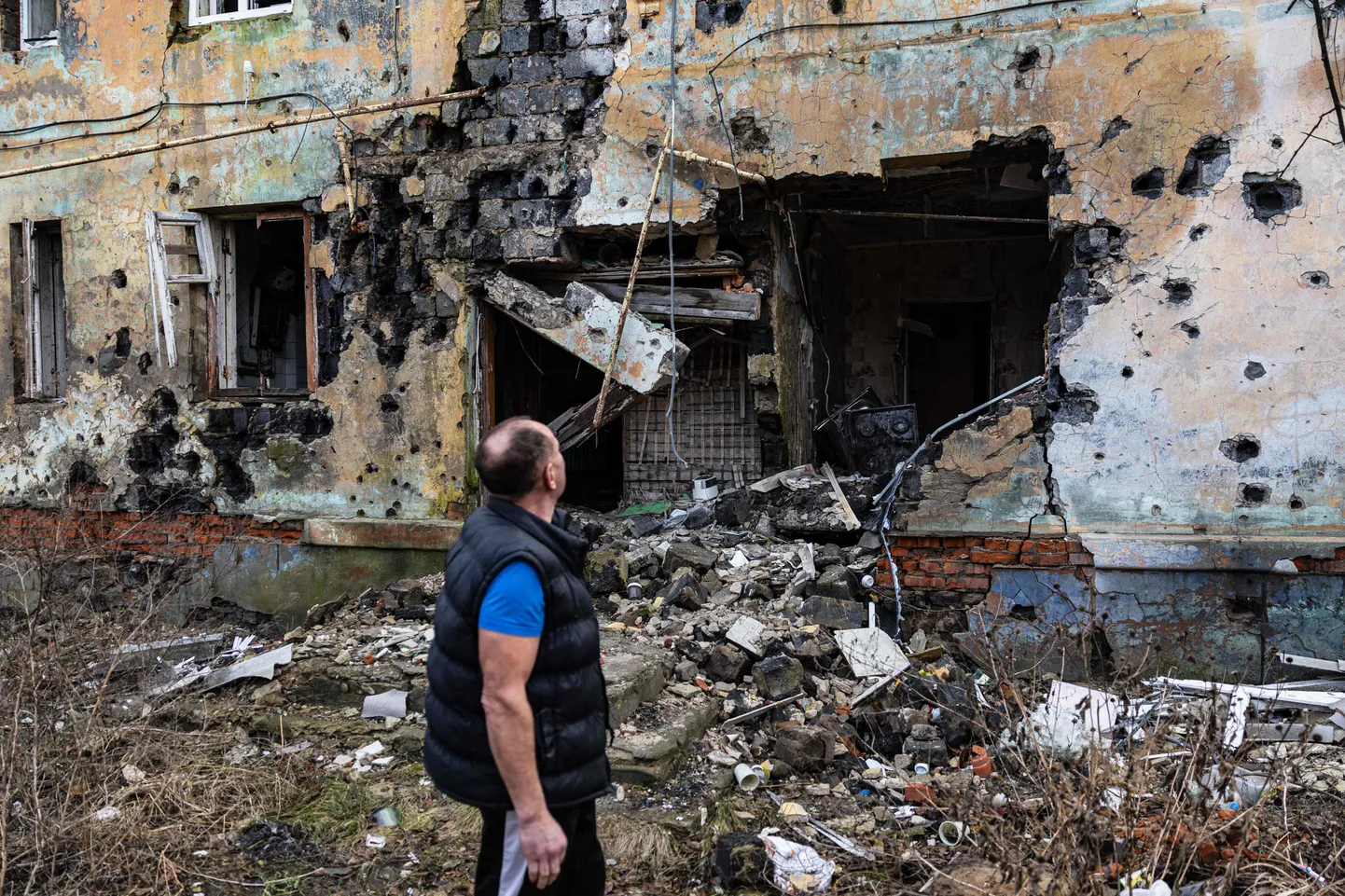 Purustused Ida-Ukrainas asuvas Iziumi linnas.