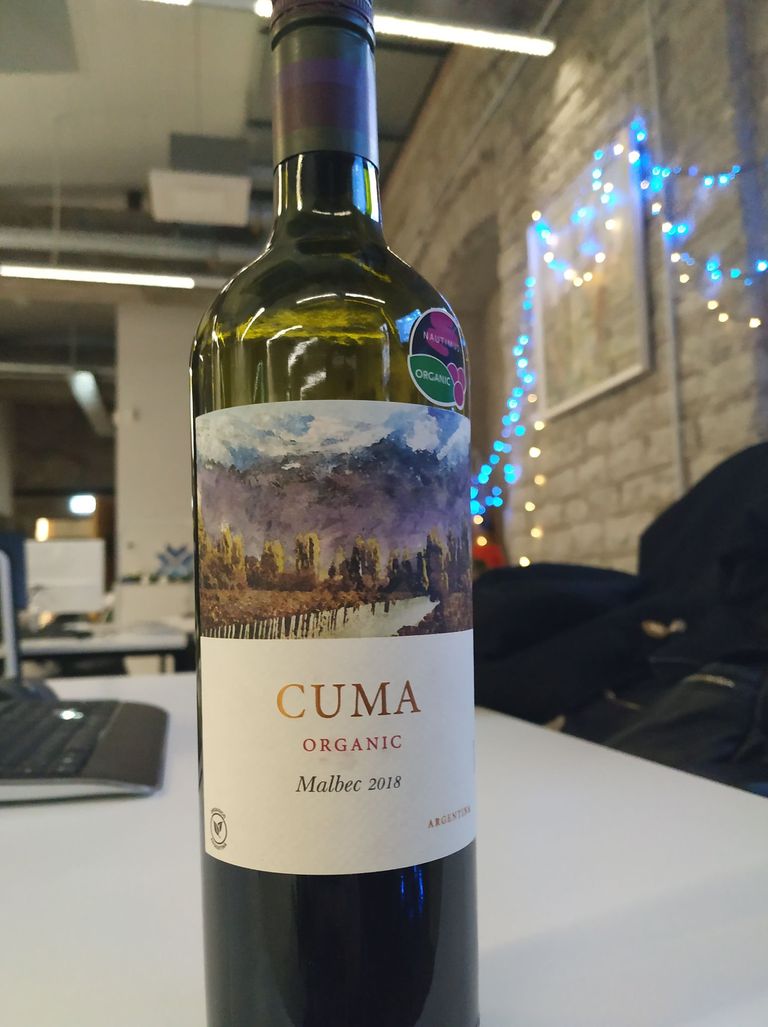 41. saade: Argentiina vein Cuma Organic Malbec 2018.