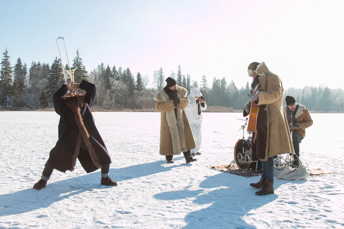 Svjata Vatra muusikavideo filmimine Viljandi järve.