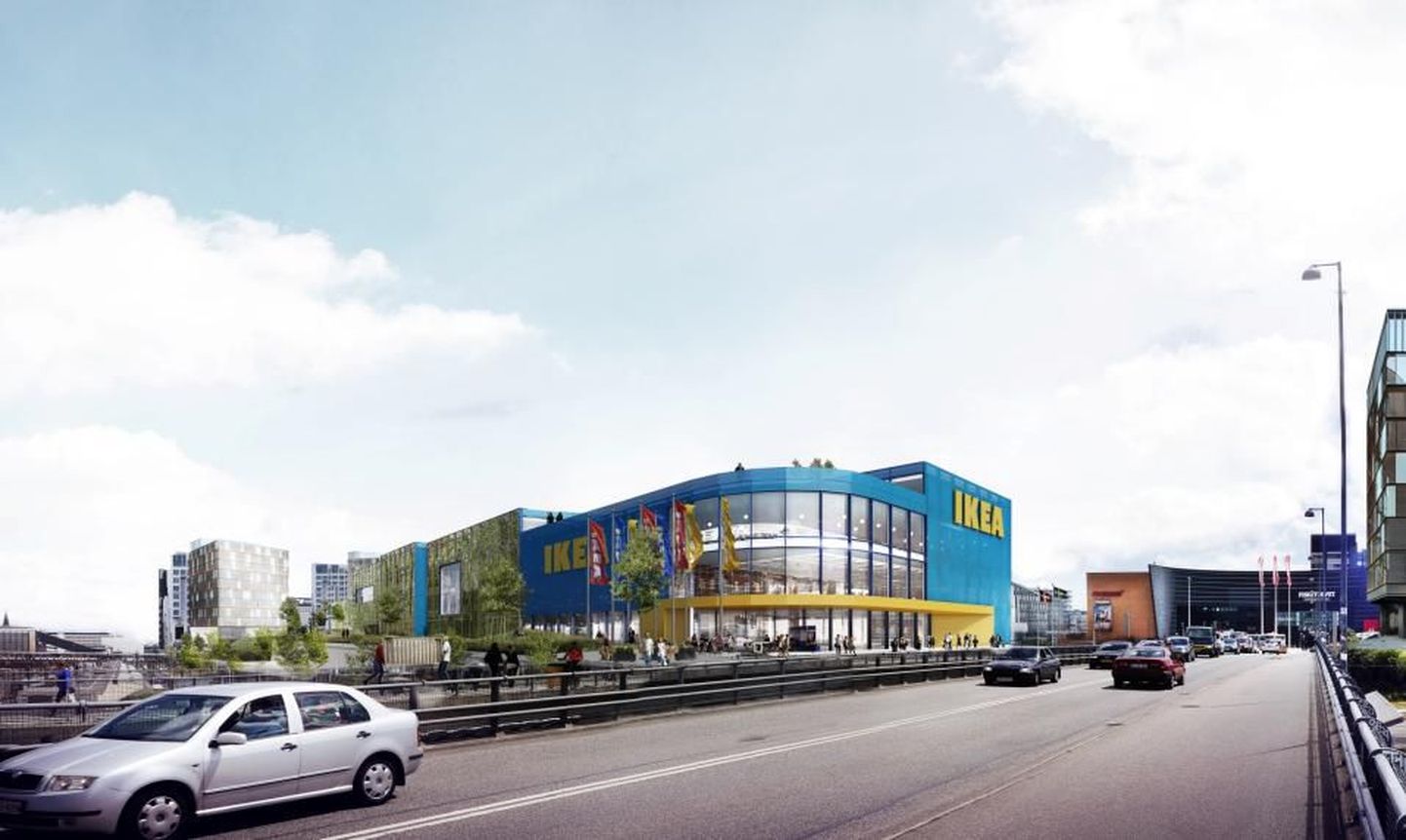 Kopenhaagenisse kavadatav IKEA «linnapood».