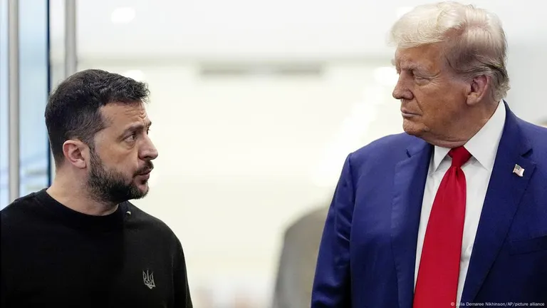 Президент Украины Владимир Зеленский и президент США Дональд Трамп