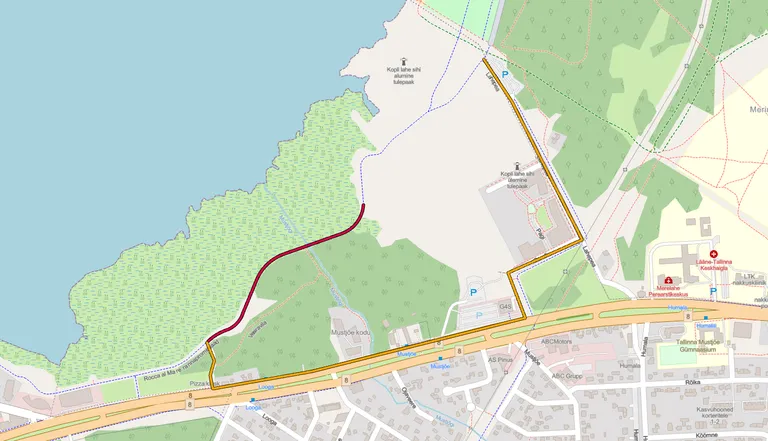 Схема изменения маршрута прогулок по променаду Рокка-аль-Маре.