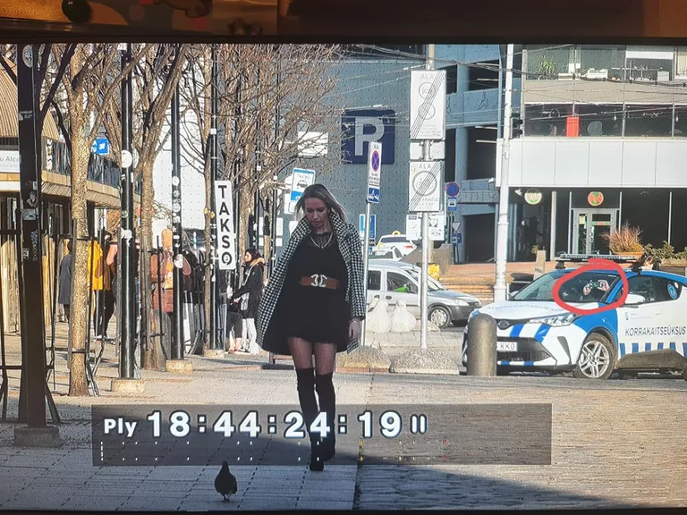 Tallinnas videot filminud modell Diana Haprova jäi silma ka mupole.