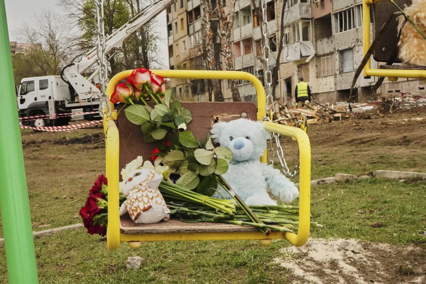 Атака России на детскую площадку в Кривом Роге.