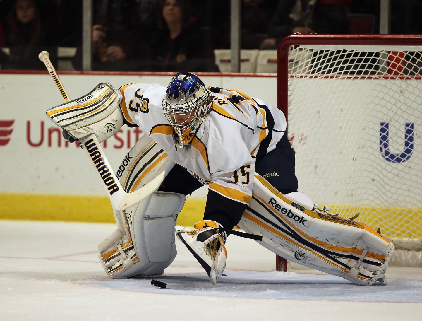 Nashville Predatorsis mängiv Pekka Rinne esindab NHLi tööseisaku ajal Moskva Dinamot.