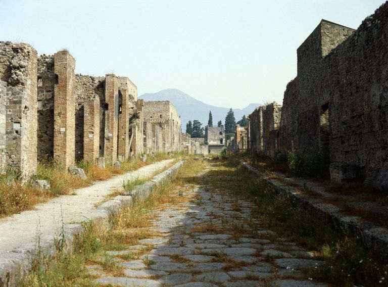Osa väljakaevatud Pompeist