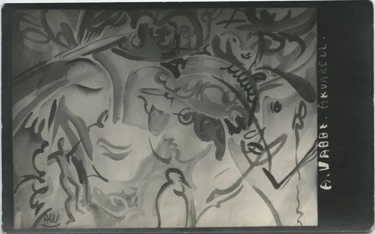 Ado Vabbe. Pead. U 1921. Akvarell
