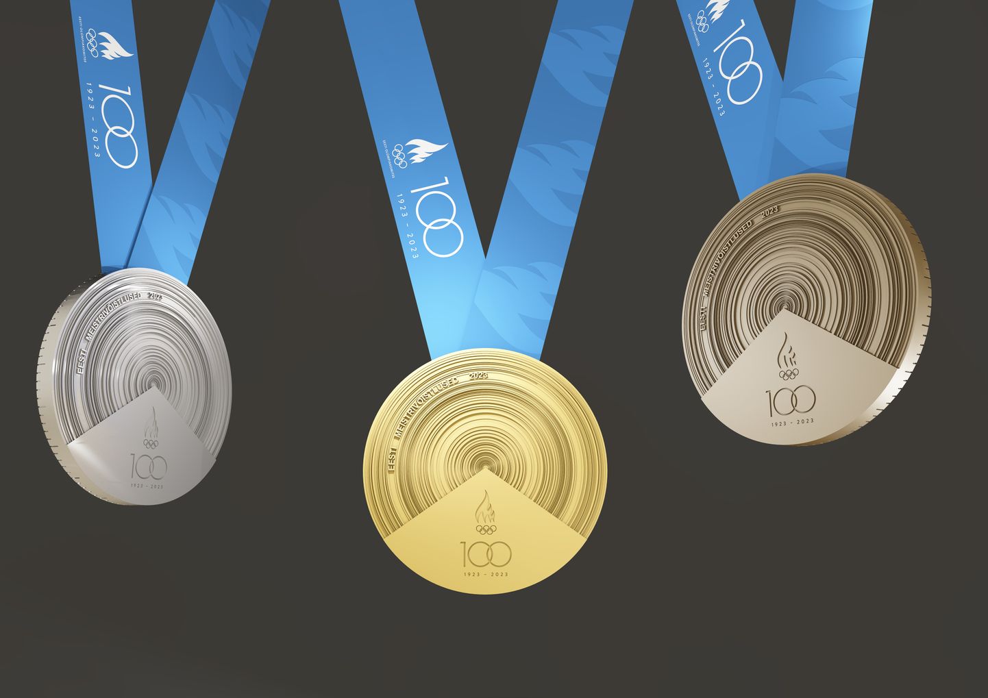 2023. aasta Eesti meistrivõistluste paremad saavad kaela 100 ringi motiiviga medalid.