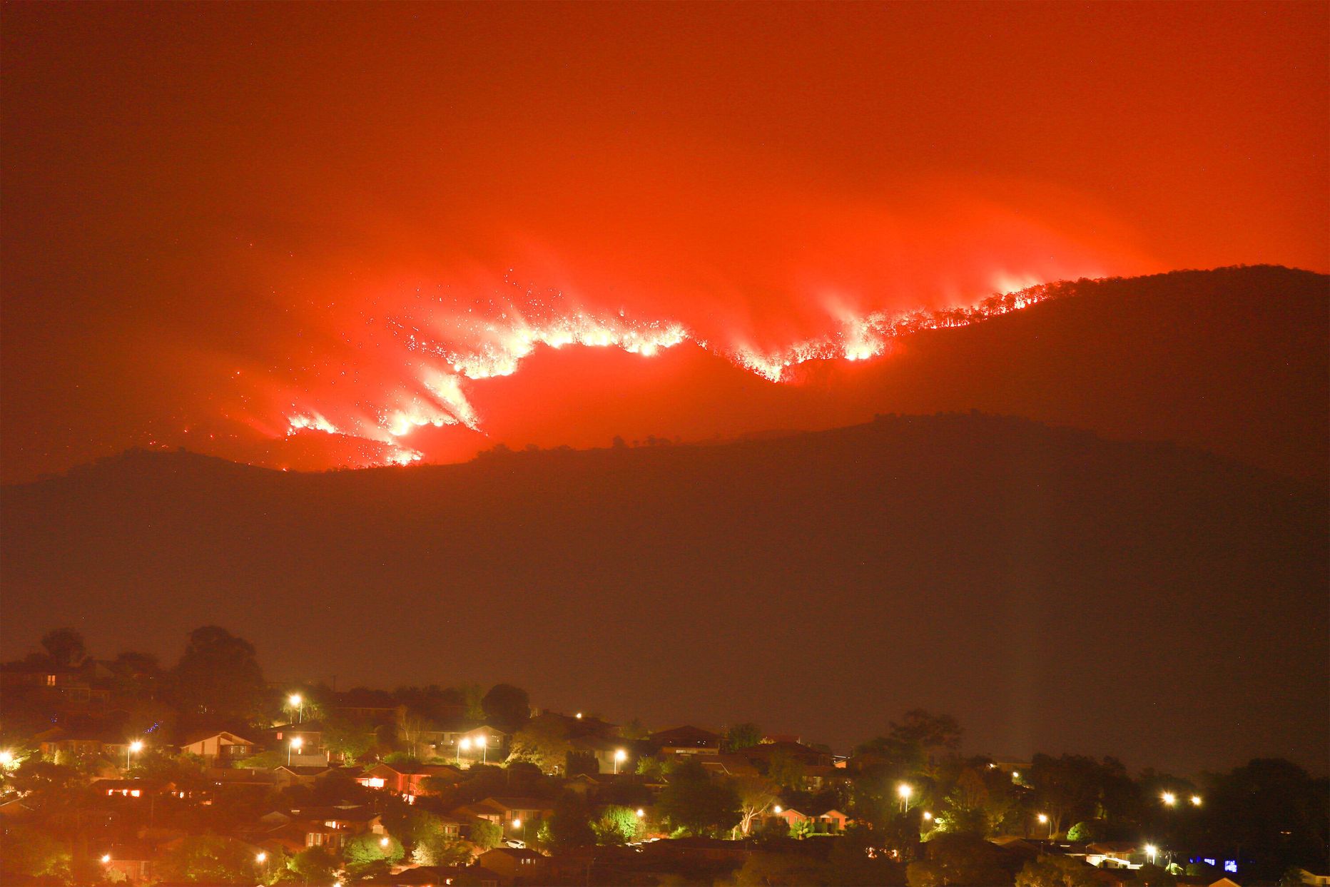 Põleng Austraalia pealinna Canberra lähedases Orrorali orus