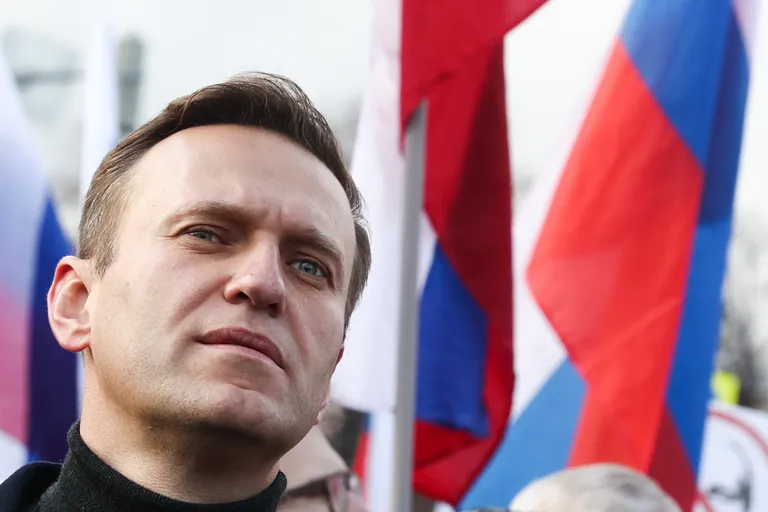 Aleksei Navalnõi veebruaris 2020 Moskvas, kus mälestati viis aastat tagasi tapetud poliitikut Boriss Nemtsovi