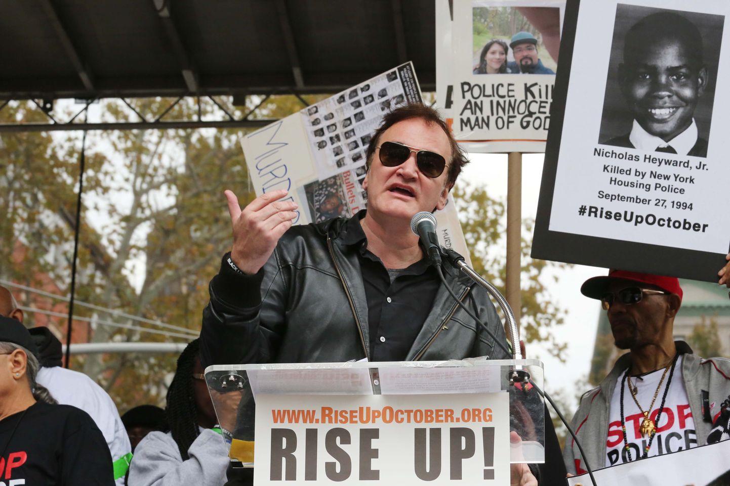 Quentin Tarantino politsei vägivalla vastasel meeleavaldusel
