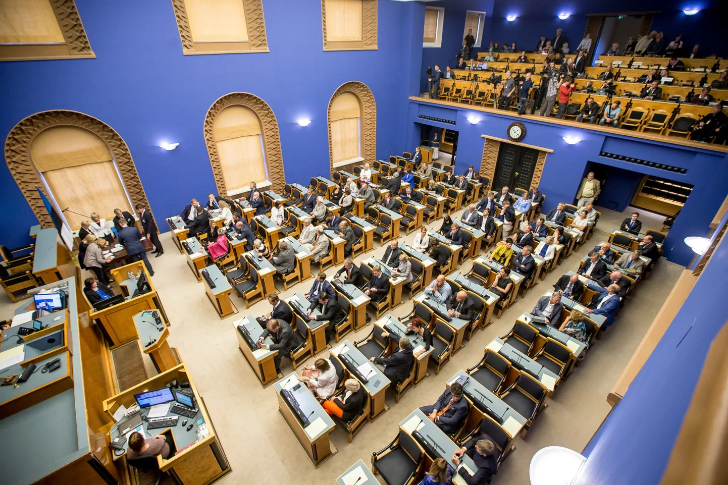 Riigikogu saal.