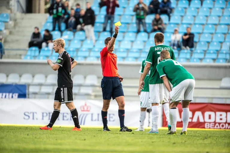 Levadia peab Tammeka vastu hakkama saama ilma keskkaitsja Artjom Artjuninita. FOTO: