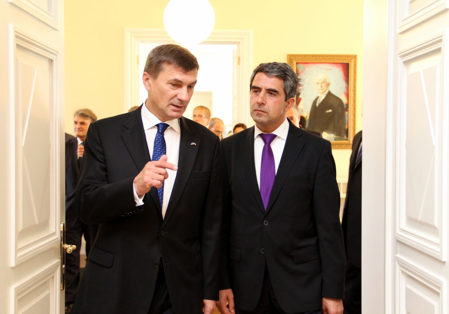Peaminister Andrus Ansip ja Bulgaaria president Rosen Plevneliev.