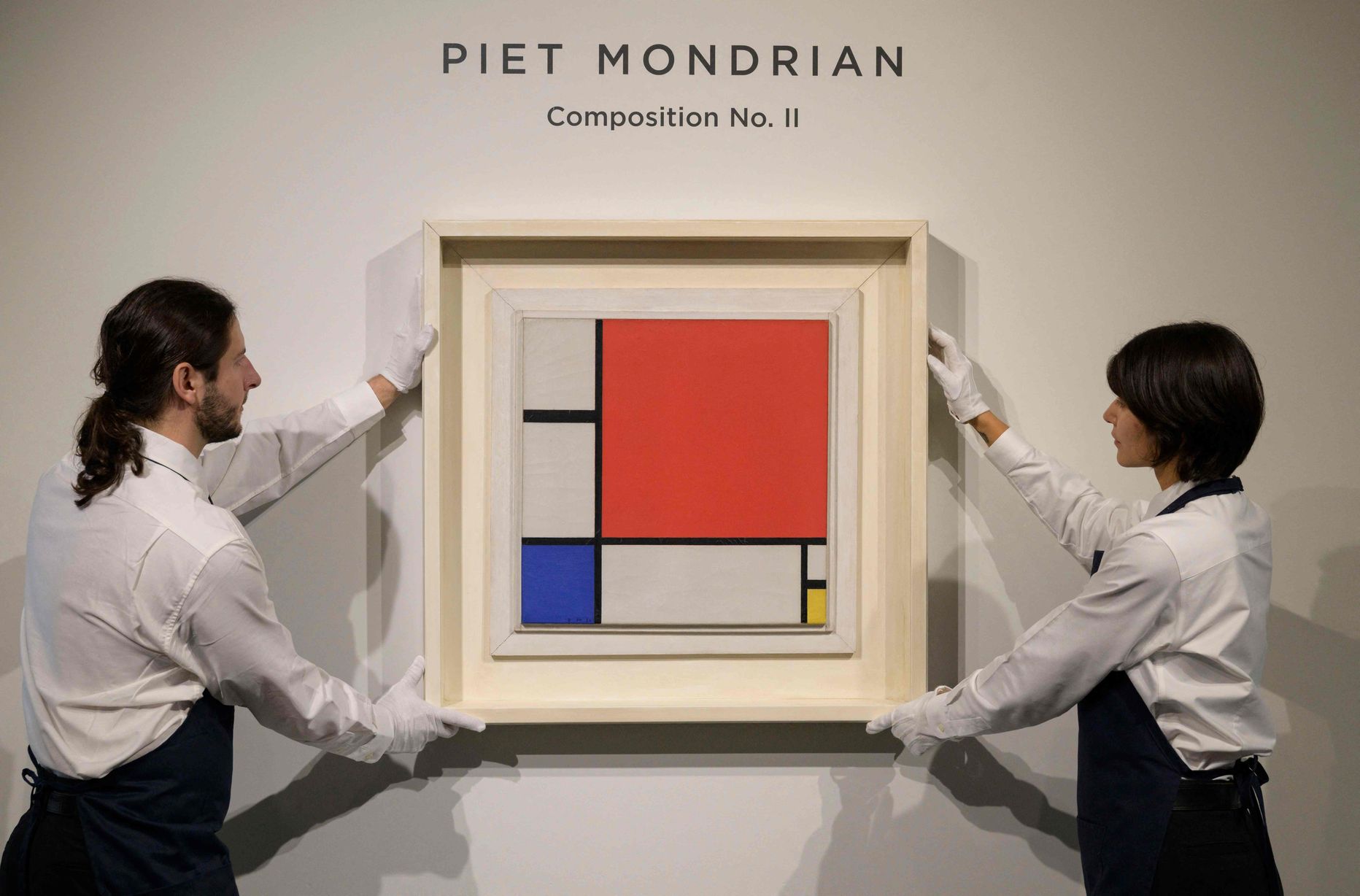 Piet Mondriani maal «Kompositsioon II» (1930) Sotheby's oksjonil.