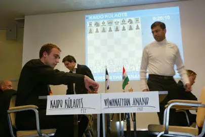 Kaido Külaots ja Viswanathan Anand.