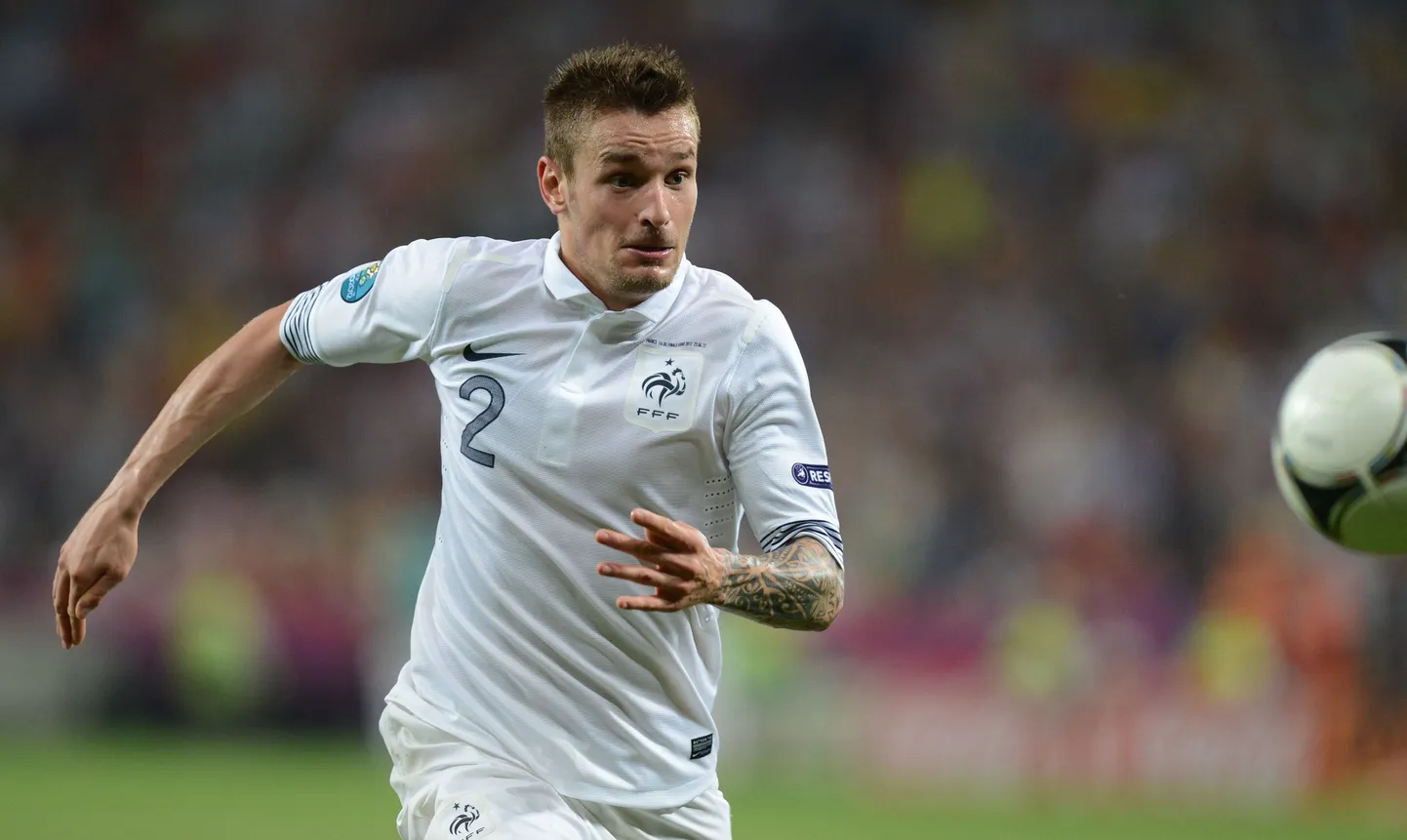 Mathieu Debuchy Prantsusmaa koondise särgis.