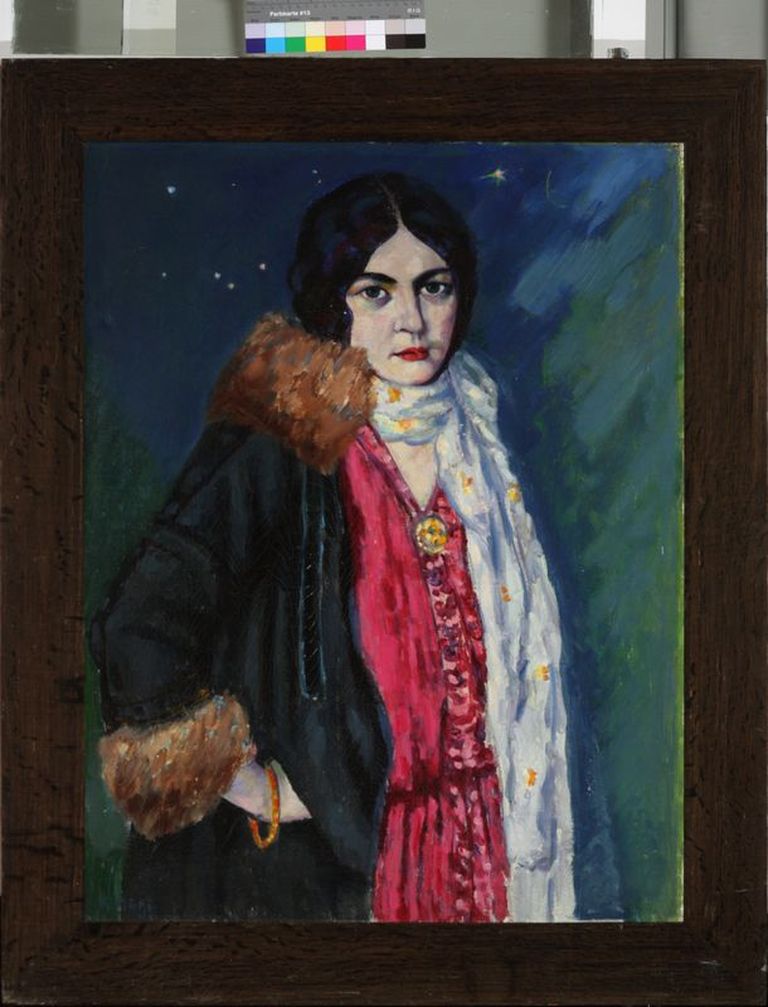 maal, Daami portree (Frieda Sangernebo-Baars), VM VM 10684 K, Viljandi Muuseum
