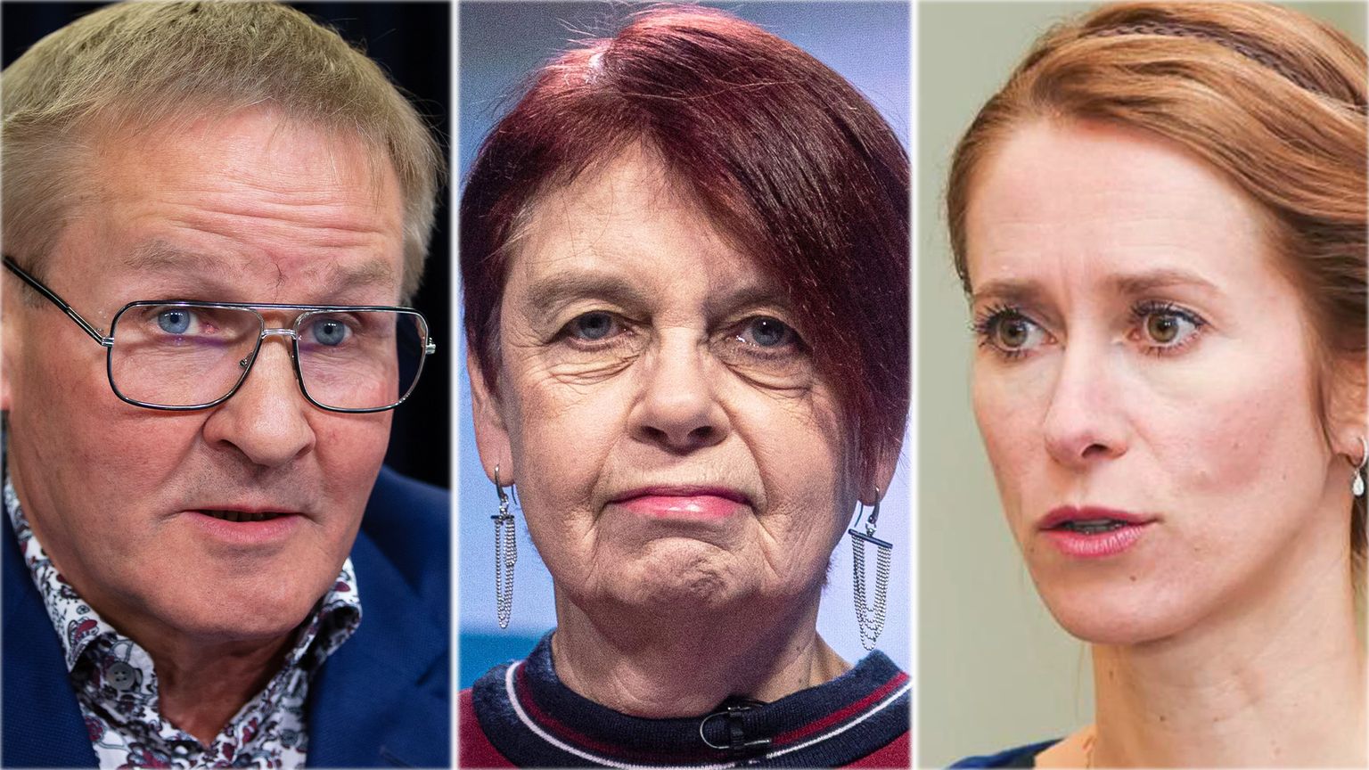 Jaak Aab, Irja Lutsar ja Kaja Kallas. Fotod: Gert Tali, Remo Tõnismäe ja Sander Ilvest.