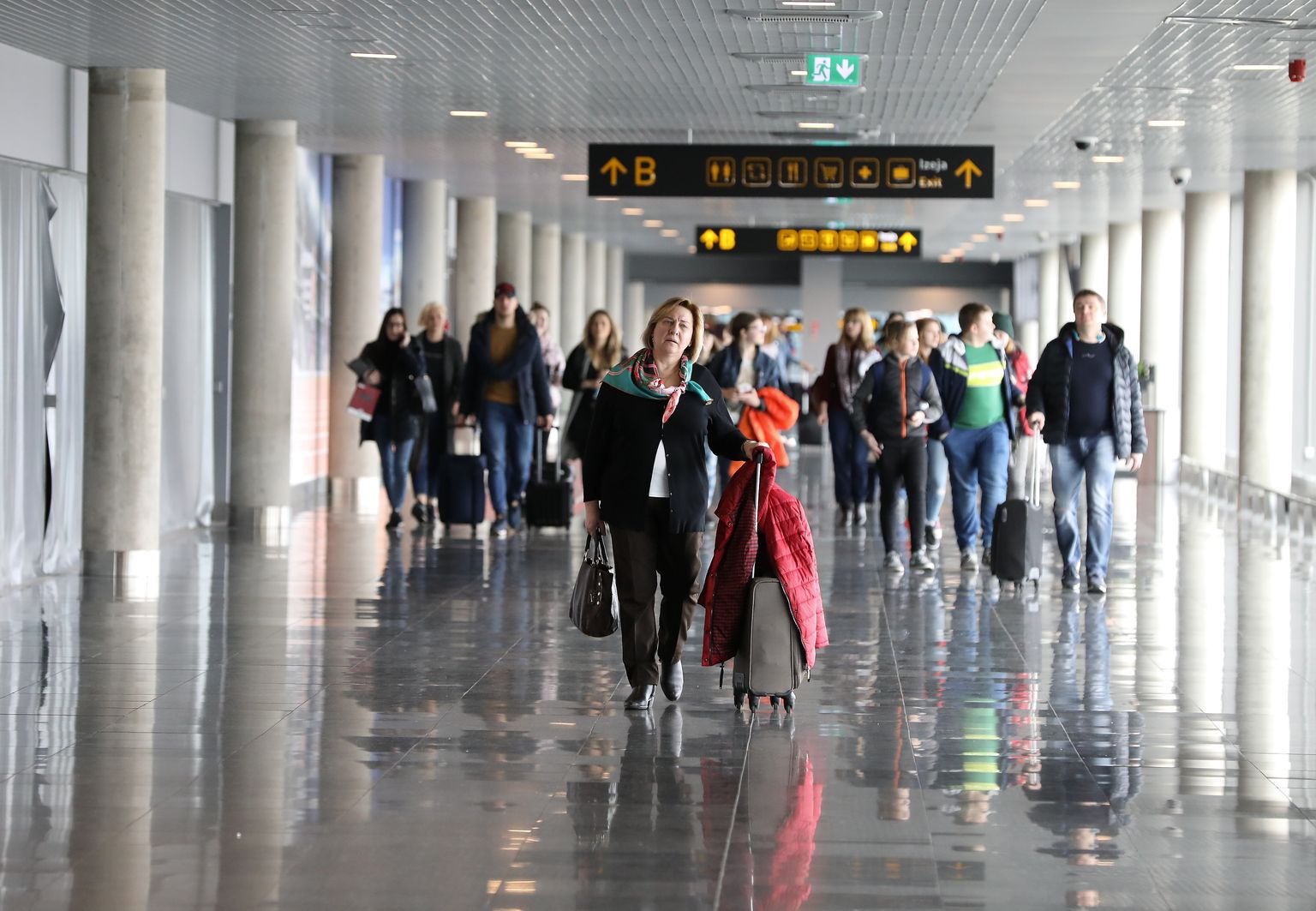 Pasažieru terminālis starptautiskajā lidostā "Rīga". Ilustratīvs attēls.