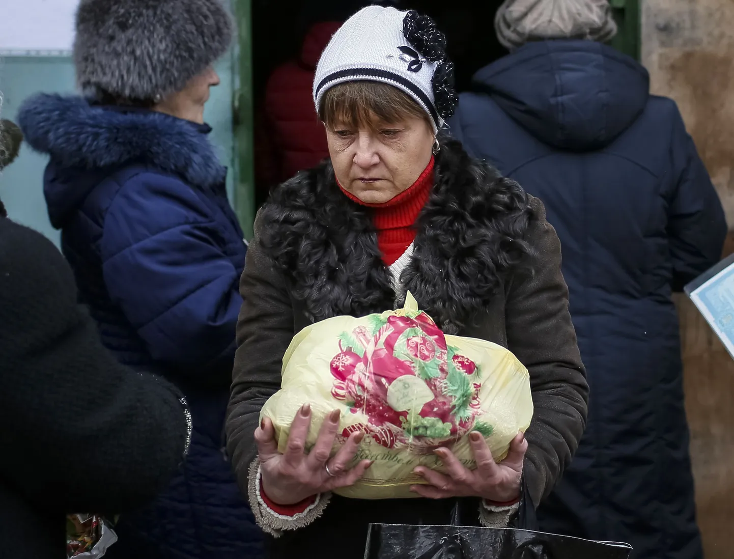 Ukraina sisepõgenik Slovjanskis.