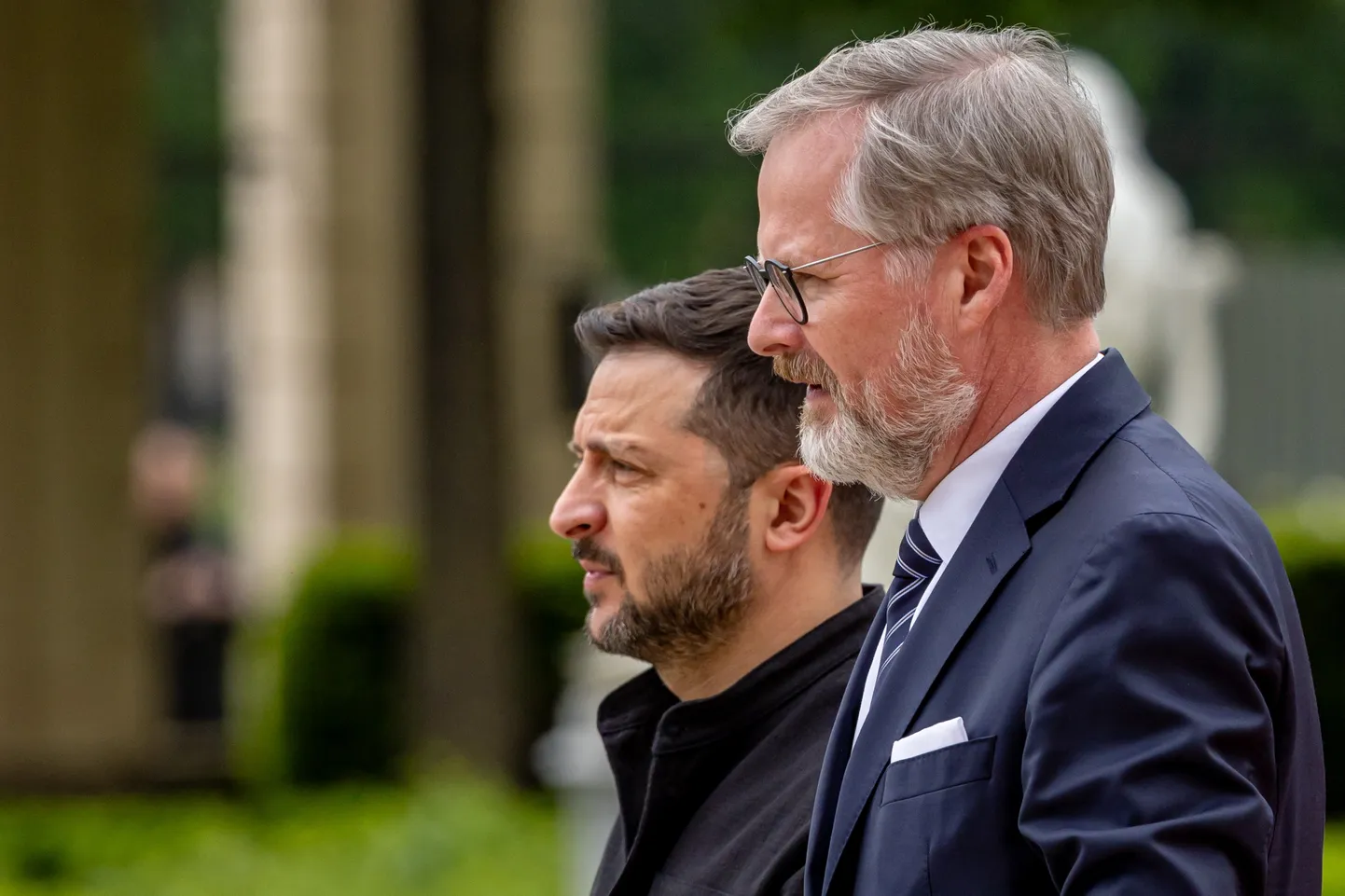 Ukraina president Volodõmõr Zelenskõi ja Tšehhi peaminister Petr Fiala Prahas.