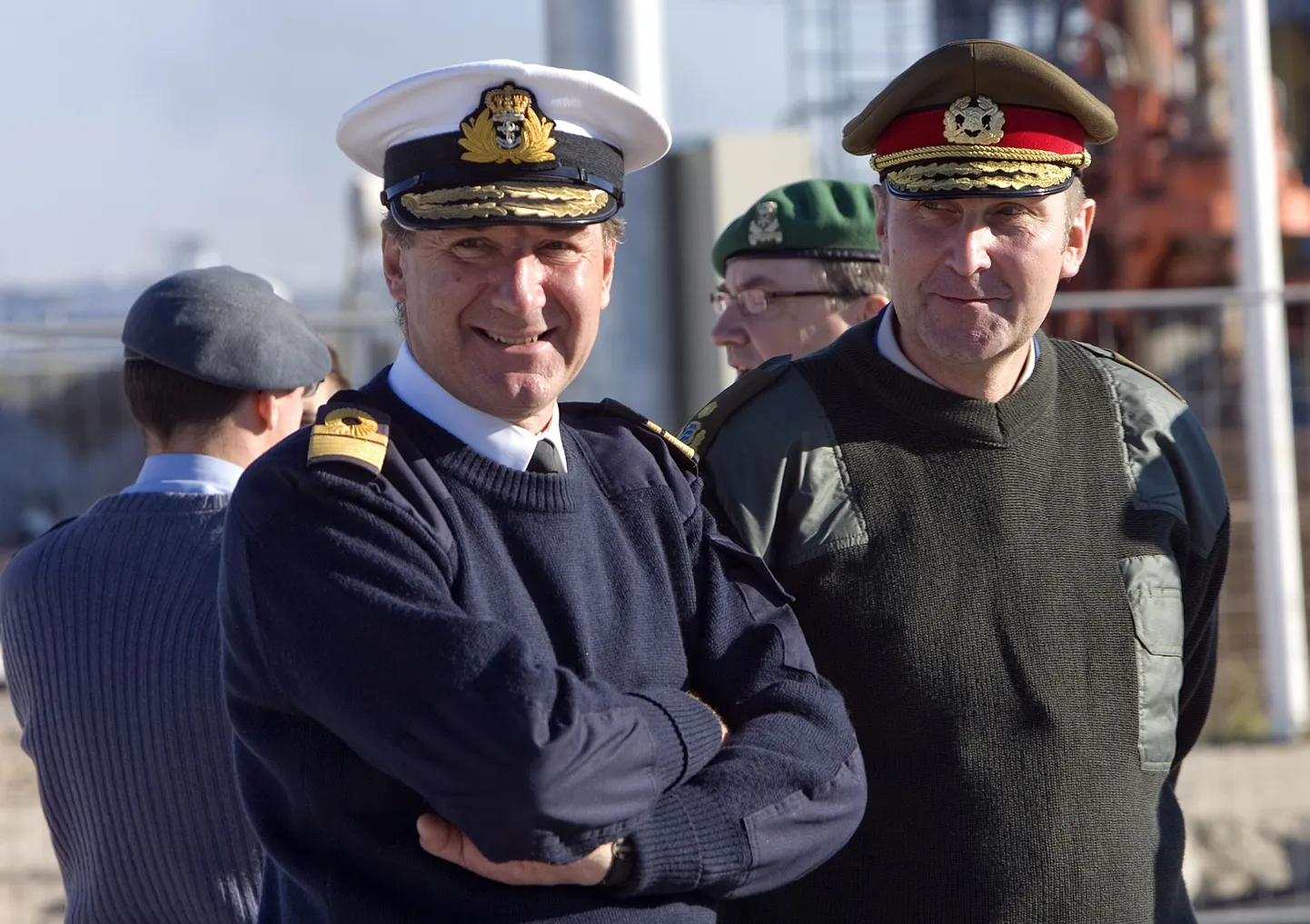 Kontradmiral Zambellas ja brigaadikindral Väli.