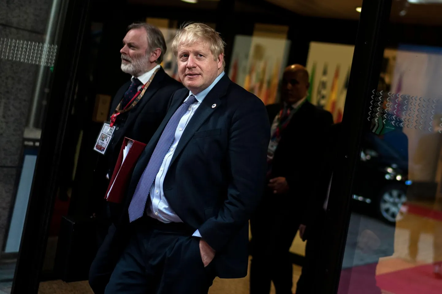 Briti peaminister Boris Johnson lahkumas eile Euroopa Liidu Ülemkogult, et suunduda koju oma Brexiti-leppe heaks kihutustööd tegema.