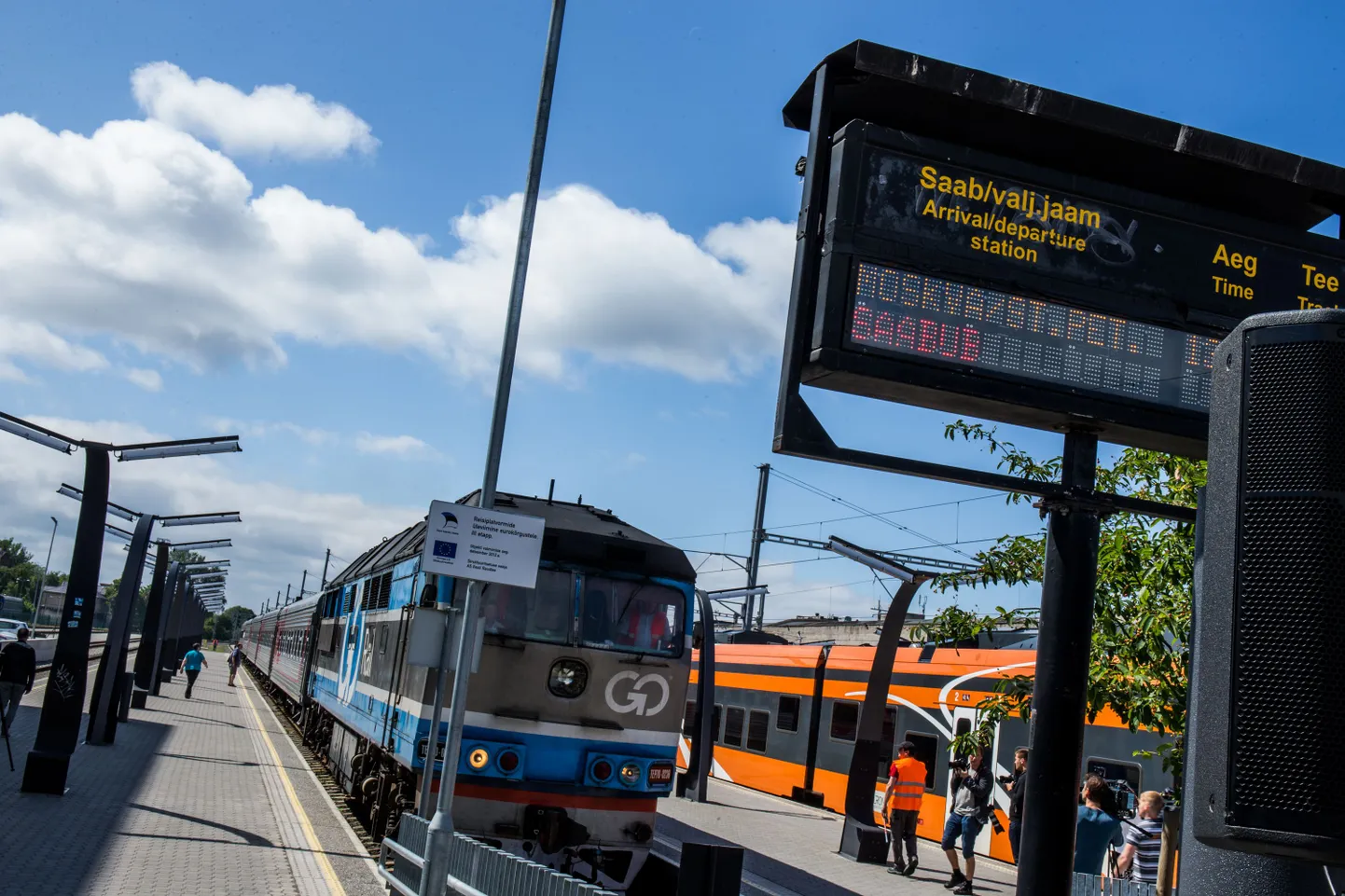 Peale vaheaega saabus taas esimene Moskva-Peterburi-Tallinn rong Balti jaama.