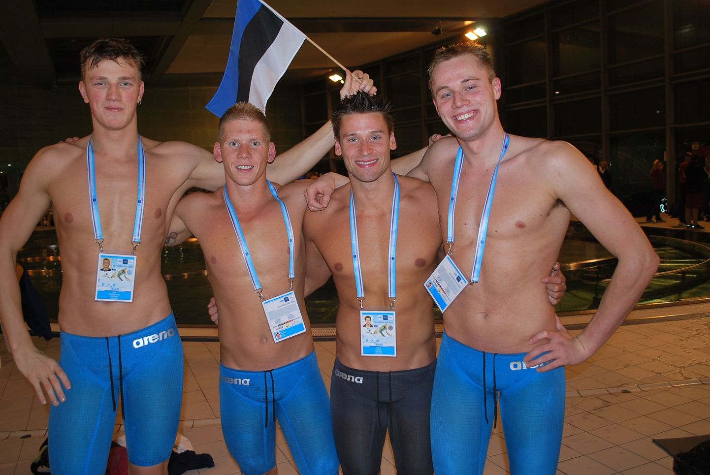 Euroopa lühiradade viies meeskond – Pjotr Degtjarjov, Martin Liivamägi, Martti Aljand ja Andres Olvik.