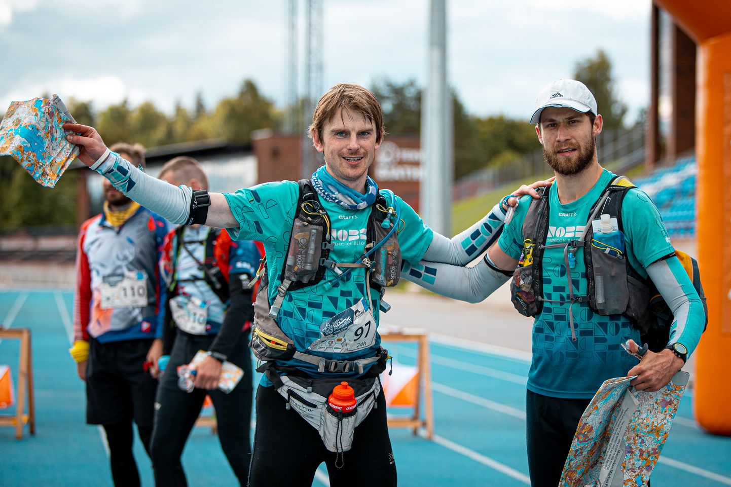 Rogaini EM 2021 Otepääl meeste pronks Mehis Muru-Martin Vilismäe finišis.