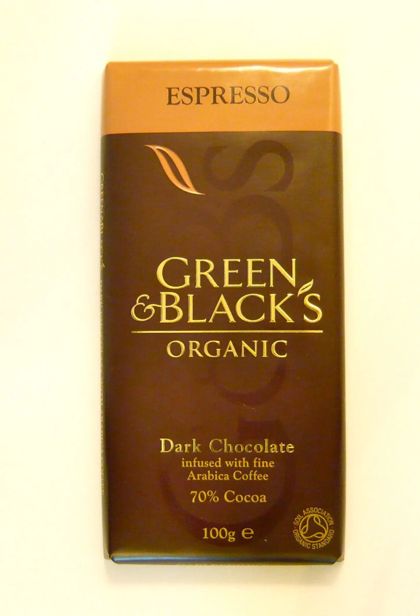 Ökoloogiline šokolaad Green&Blacks.